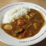 にんにくと舞茸入りのカレー